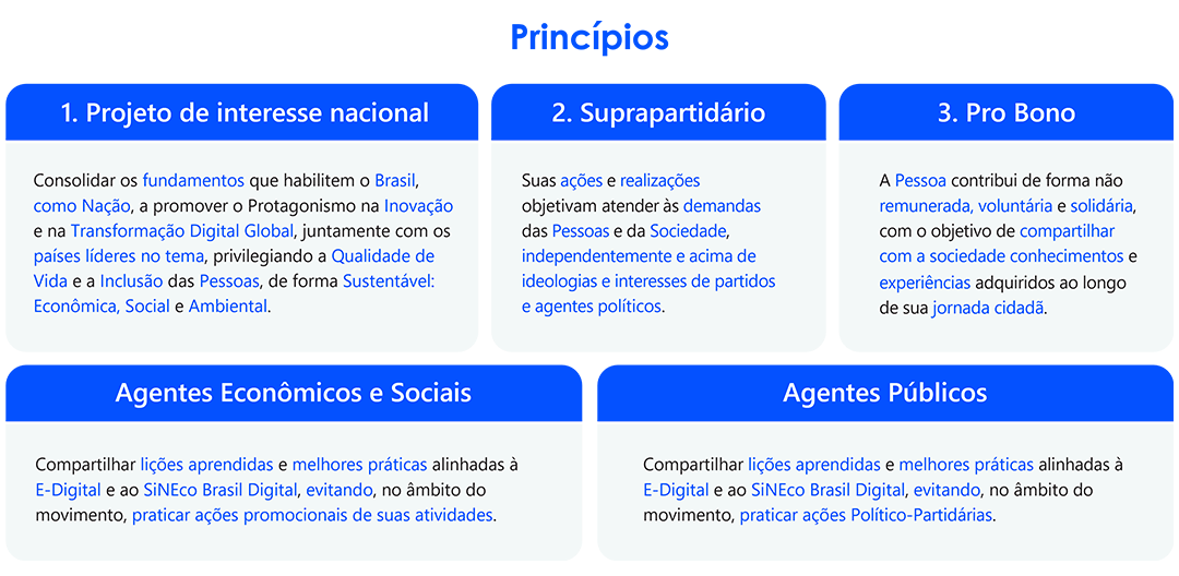 Brasil Digital para Todos - Princípios