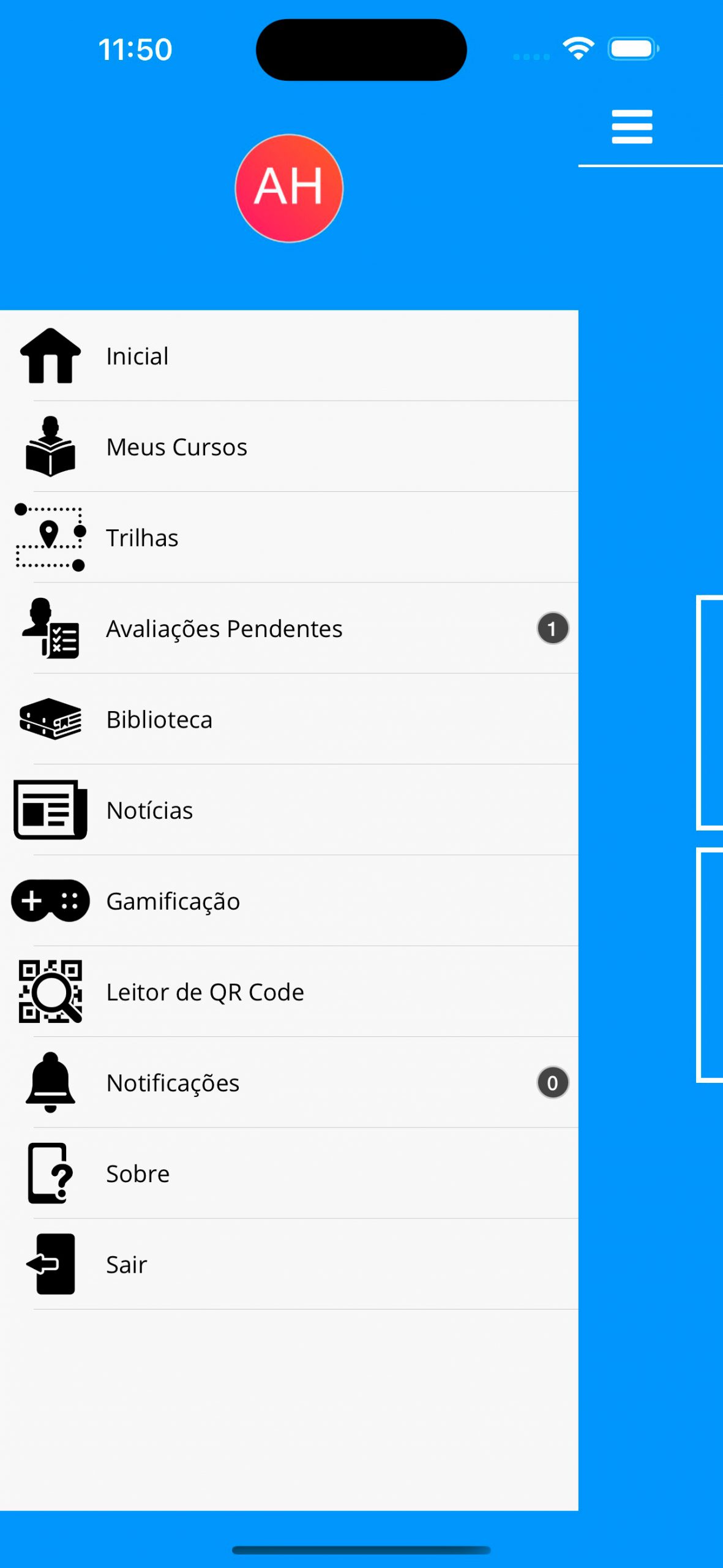 IBD Mobile 3. Menu Esquerda